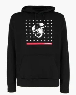 ABARTH - FELPA NERA CON CAPPUCCIO DA UOMO