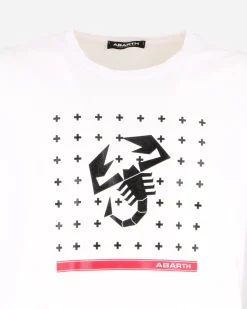 ABARTH - MAGLIA MANICA LUNGA BIANCA DA UOMO CON STAMPA