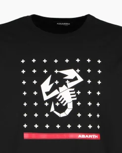 ABARTH - MAGLIA MANICA LUNGA NERA DA UOMO CON STAMPA