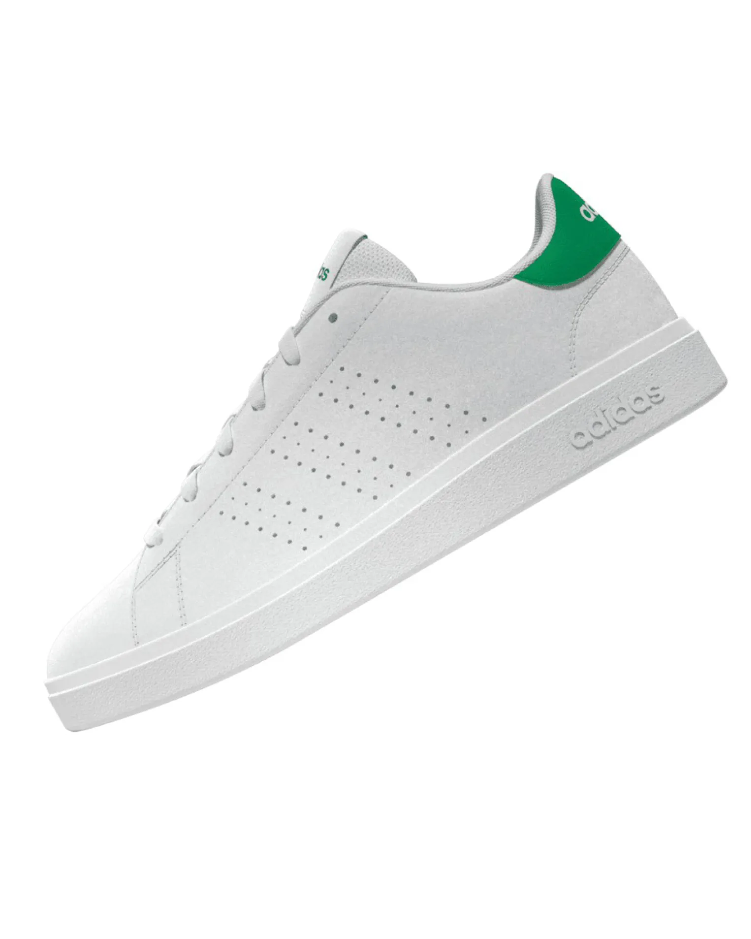 ADIDAS ADVANTAGE BASE 2.0 J - Scarpa bianca e verde numerata 36-40