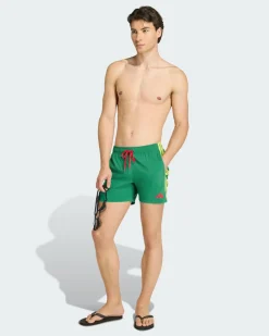 ADIDAS - BOXER MARE VERDE DA UOMO 3 STRISCE - JY9789