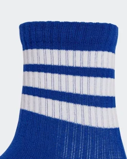 ADIDAS - CALZE LK RIB 3PP QUARTER JUNIOR BIANCO/ROYAL/AZZURRO - JD1348