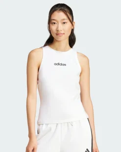 ADIDAS - CANOTTA BIANCA LIN SJ TK DA DONNA -  JC5799
