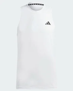 ADIDAS - CANOTTA BIANCA SMA TR-ES FR SL  DA UOMO - IC6947