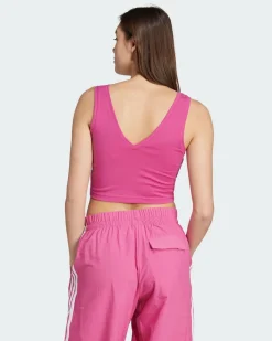 ADIDAS - CANOTTA  CORTA ESSENTIALS SMALL LOGO  FUXIA - JP4792