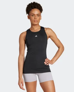 ADIDAS - CANOTTA NERA DA DONNA IDEALE PER L'ALLENAMENTO - IK7924