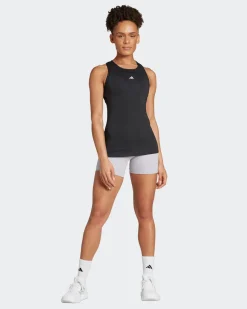 ADIDAS - CANOTTA NERA DA DONNA IDEALE PER L'ALLENAMENTO - IK7924