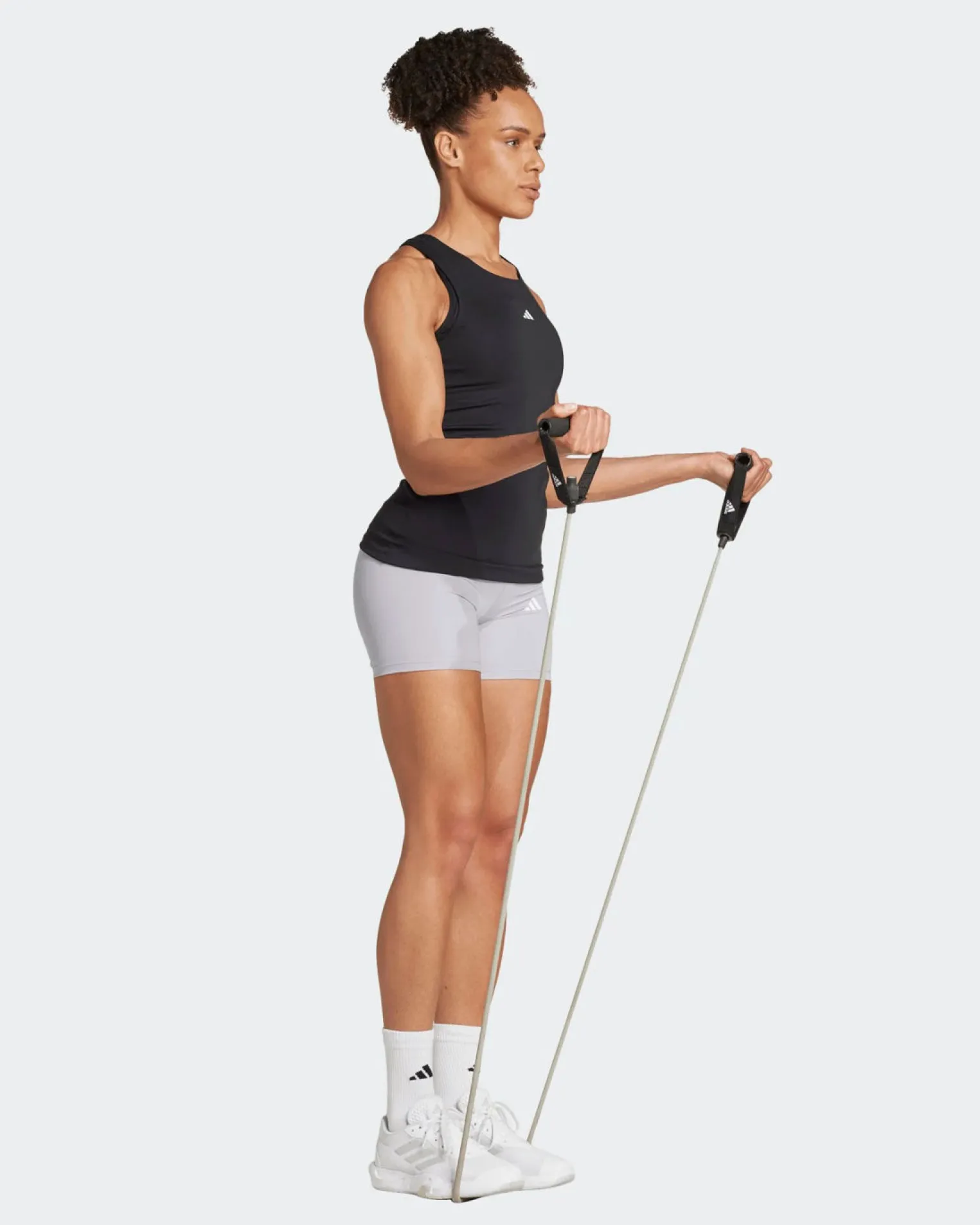 ADIDAS - CANOTTA NERA DA DONNA IDEALE PER L'ALLENAMENTO - IK7924