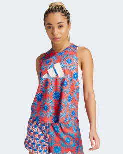 ADIDAS - CANOTTA ROSSA/ROYAL DA DONNA FARM TRN TANK - IQ4494