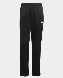 ADIDAS - COMPLETO TUTA NERO DA DONNA CON FELPA FULL ZIP 3 STRISCE - KQ7578
