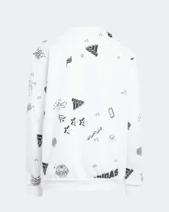 ADIDAS - FELPA BRAND LOVE ALLOVER PRINT CREW JUNIOR - IA1575