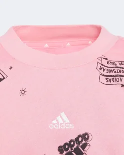 ADIDAS - FELPA BRAND LOVE ALLOVER PRINT CREW JUNIOR - IA1576