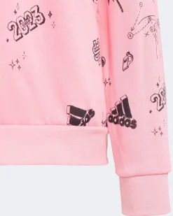 ADIDAS - FELPA BRAND LOVE ALLOVER PRINT CREW JUNIOR - IA1576