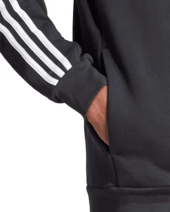 ADIDAS - FELPA CON CAPPUCCIO ESSENTIALS FLEECE 3-STRIPES FULL-ZIP - IB4029