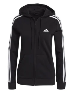 ADIDAS - Felpa con cappuccio Essentials Fleece 3-Stripes Full-Zip - GM5567