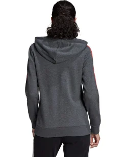 ADIDAS - Felpa con cappuccio Essentials Fleece 3-Stripes Full-Zip - HM1900