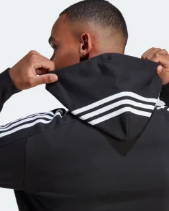 ADIDAS-FELPA CON CAPPUCCIO ESSENTIALS FRENCH TERRY 3-STRIPES-IC0435