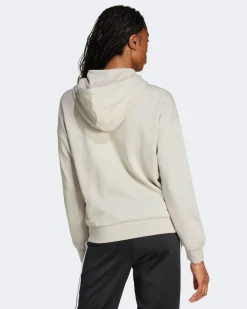 ADIDAS - FELPA CON CAPPUCCIO LIN FT FZ HD BEIGE DA DONNA - JC8265