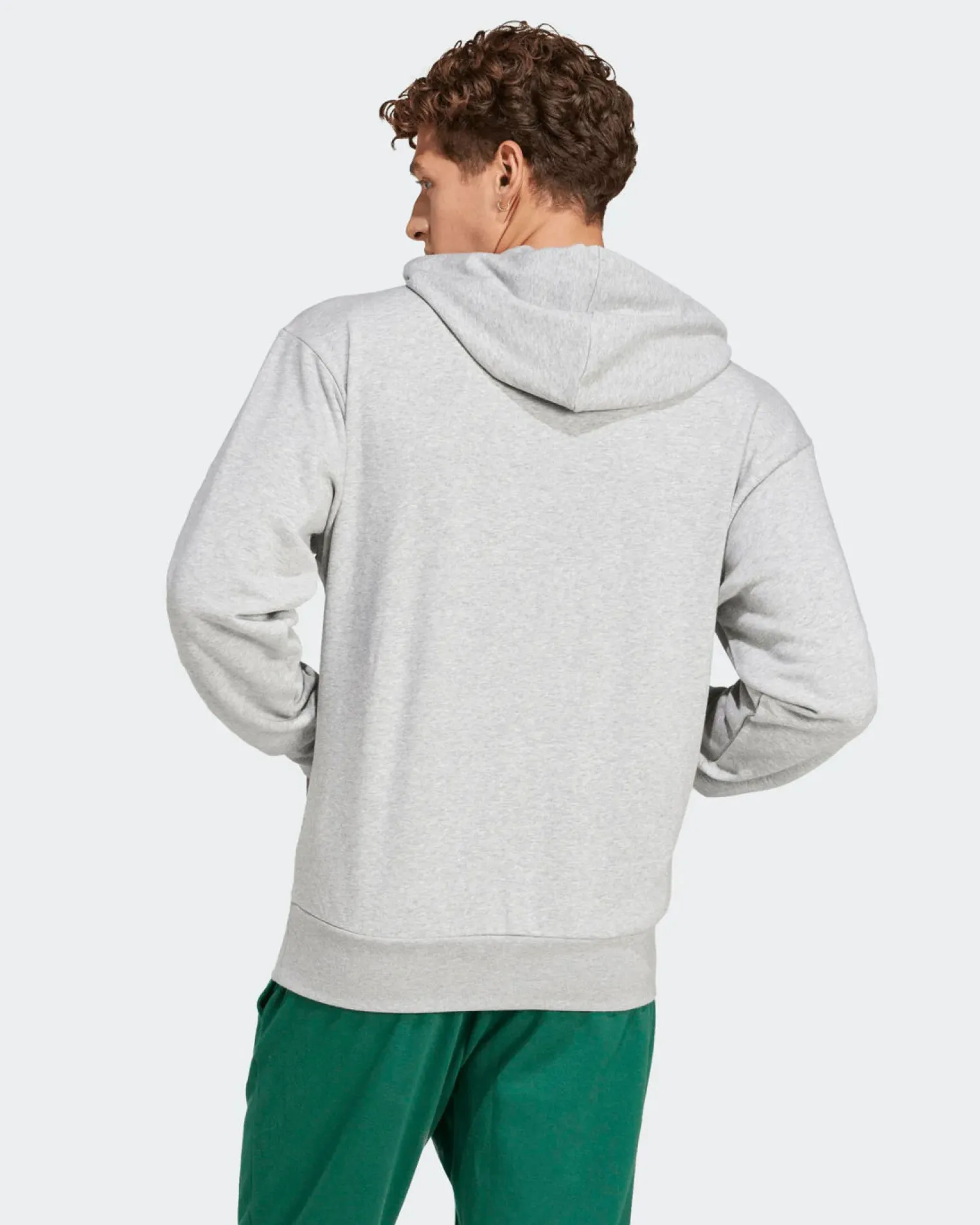 ADIDAS - FELPA FEELCOZY GRIGIA DA UOMO CON CAPPUCCIO - JE3851