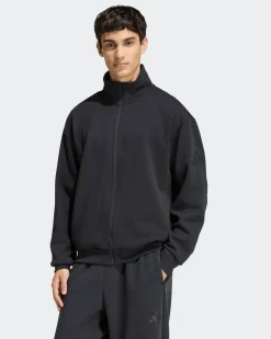 ADIDAS - FELPA NERA DA UOMO SOFT LUX TRACK TOP - KF0344