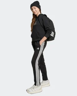 ADIDAS - FELPA NERA GRAPHIC HOODED PER RAGAZZI CON CAPPUCCIO - JV5267