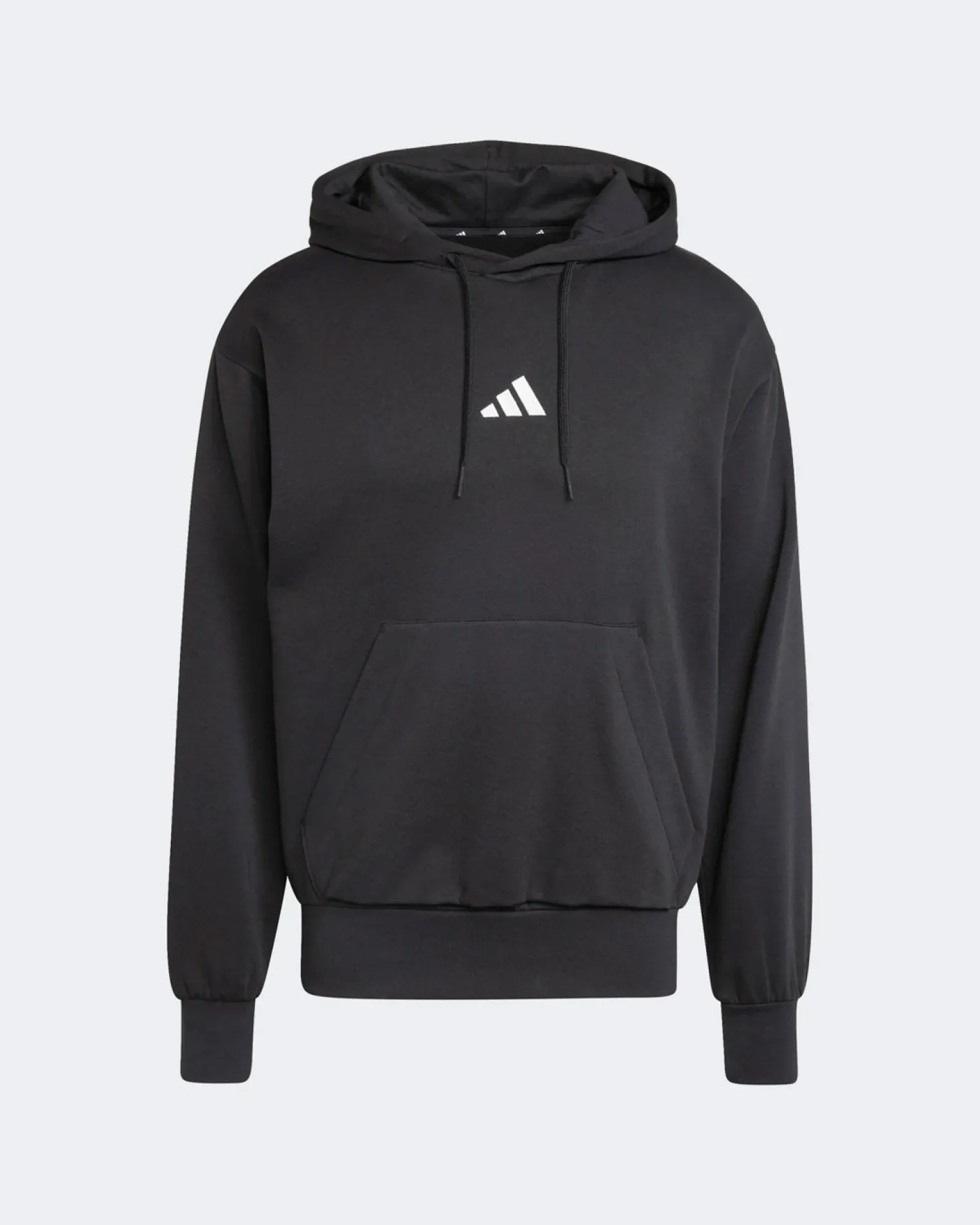ADIDAS - FELPA UOMO CON CAPPUCCIO NERA FEELCOZY - JE3807
