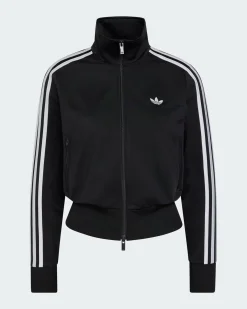 ADIDAS - GIACCA SPORTIVA FB CLASSIC  FULL ZIP NERA CON DETTAGLI BIANCHI DA DONNA, KV9552