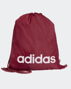 ADIDAS - GYMSACK LINEAR BORDEAUX CON LOGO BIANCO, KE5709