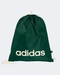 ADIDAS - GYMSACK LINEAR VERDE CON LOGO BIANCO, KS4515