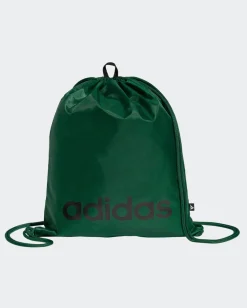 ADIDAS - GYMSACK LINEAR VERDE CON LOGO NERO, IN6132