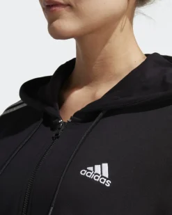 ADIDAS-HOODIE ESSENTIALS 3-STRIPES FRENCH TERRY OVERSIZED FULL-ZIP-IC8782