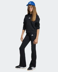 ADIDAS - LEGGINGS FLARED GLAM NERI PER RAGAZZA - KB7043