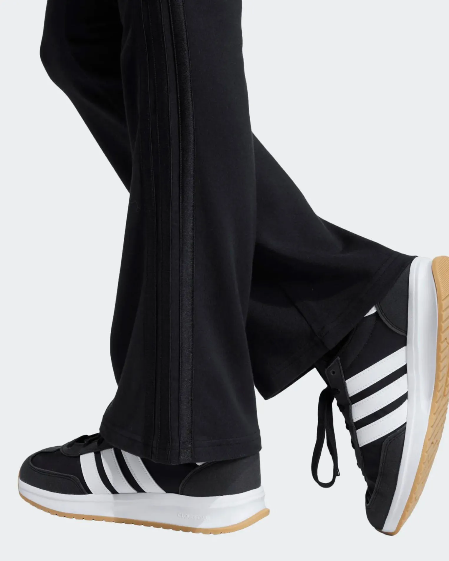 ADIDAS - LEGGINGS FLARED GLAM NERI PER RAGAZZA - KB7043