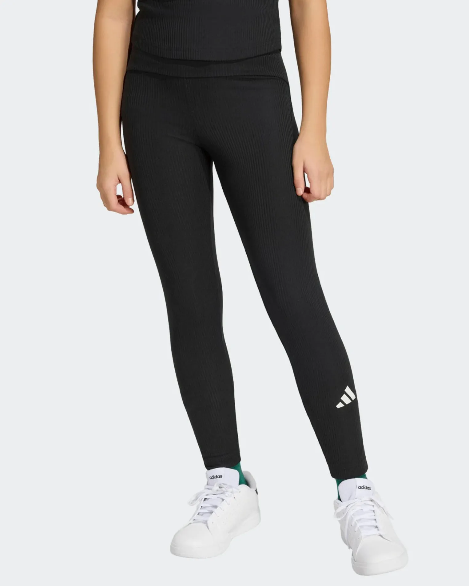 ADIDAS - LEGGINGS JUNIOR ( DA 7 A 15 ANNI) AN 3S NERI, KS5143
