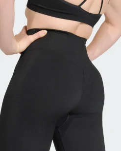 ADIDAS - LEGGINGS NERI PER ALLENAMENTO KNIT SCRUNCH 7/8 - KG9199