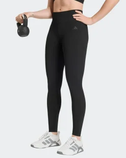 ADIDAS - LEGGINGS NERI PER ALLENAMENTO KNIT SCRUNCH 7/8 - KG9199