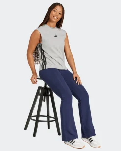 ADIDAS -  LEGGINGS SL SJ FLARLEG  BLU DA DONNA,  JD3073