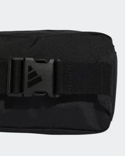 ADIDAS - MARSUPIO LINEAR BUMBAG NERO CON LOGO BIANCO - JE8345
