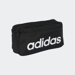 ADIDAS - MARSUPIO LINEAR BUMBAG NERO CON LOGO BIANCO - JE8345