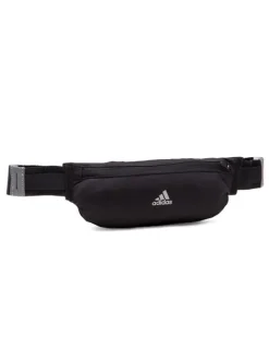 ADIDAS - Marsupio nero da running con dettagli riflettenti e cinghia regolabile in vita
