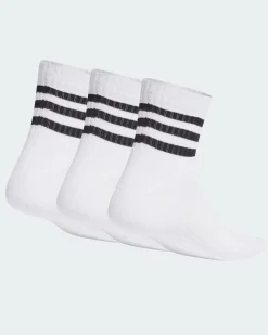 ADIDAS - 3 PAIA DI CALZINI BIANCHI 3 STRISCE CUSCHIONED SPORTSWEAR LOW-CUT - HT3456