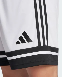ADIDAS -PANTALONCINO DA CALCIO UOMO BIANCO E NERO SQUA25 -JH3412
