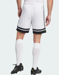 ADIDAS -PANTALONCINO DA CALCIO UOMO BIANCO E NERO SQUA25 -JH3412