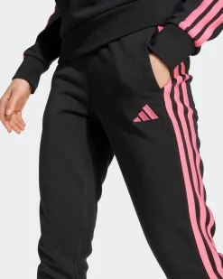 ADIDAS - PANTALONE NERO 3 STRISCE ESSENTIALS DA RAGAZZA PER ALLENAMENTO - JY5002