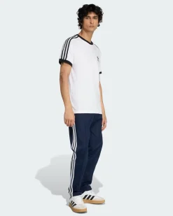 ADIDAS -PANTALONE TUTA BECKENBAUER BLU CON DETTAGLI BIANCHI DA UOMO, KE3529