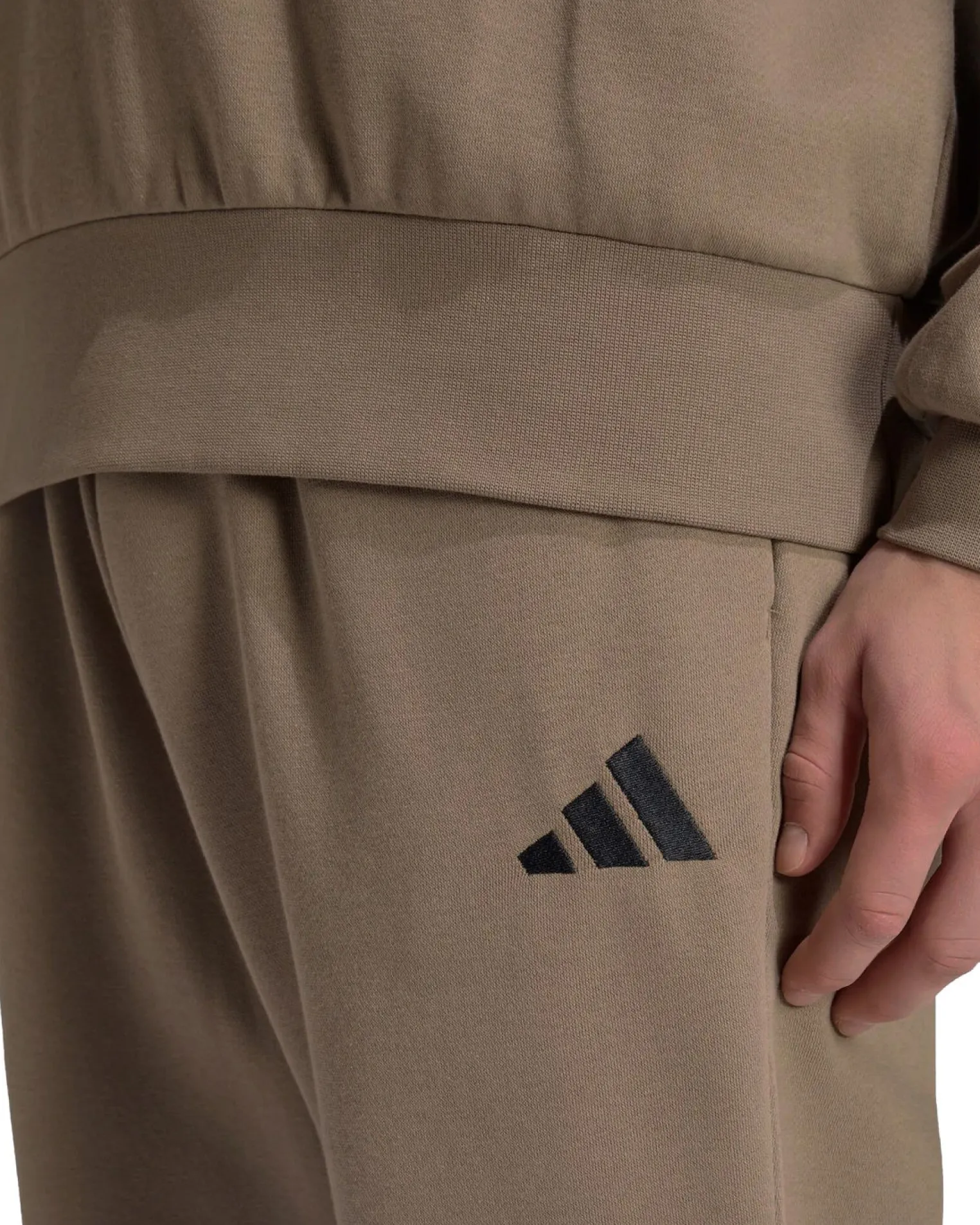 ADIDAS - PANTALONE TUTA FEELCOZY MARRONI DA UOMO, KF2380