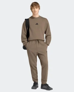 ADIDAS - PANTALONE TUTA FEELCOZY MARRONI DA UOMO, KF2380