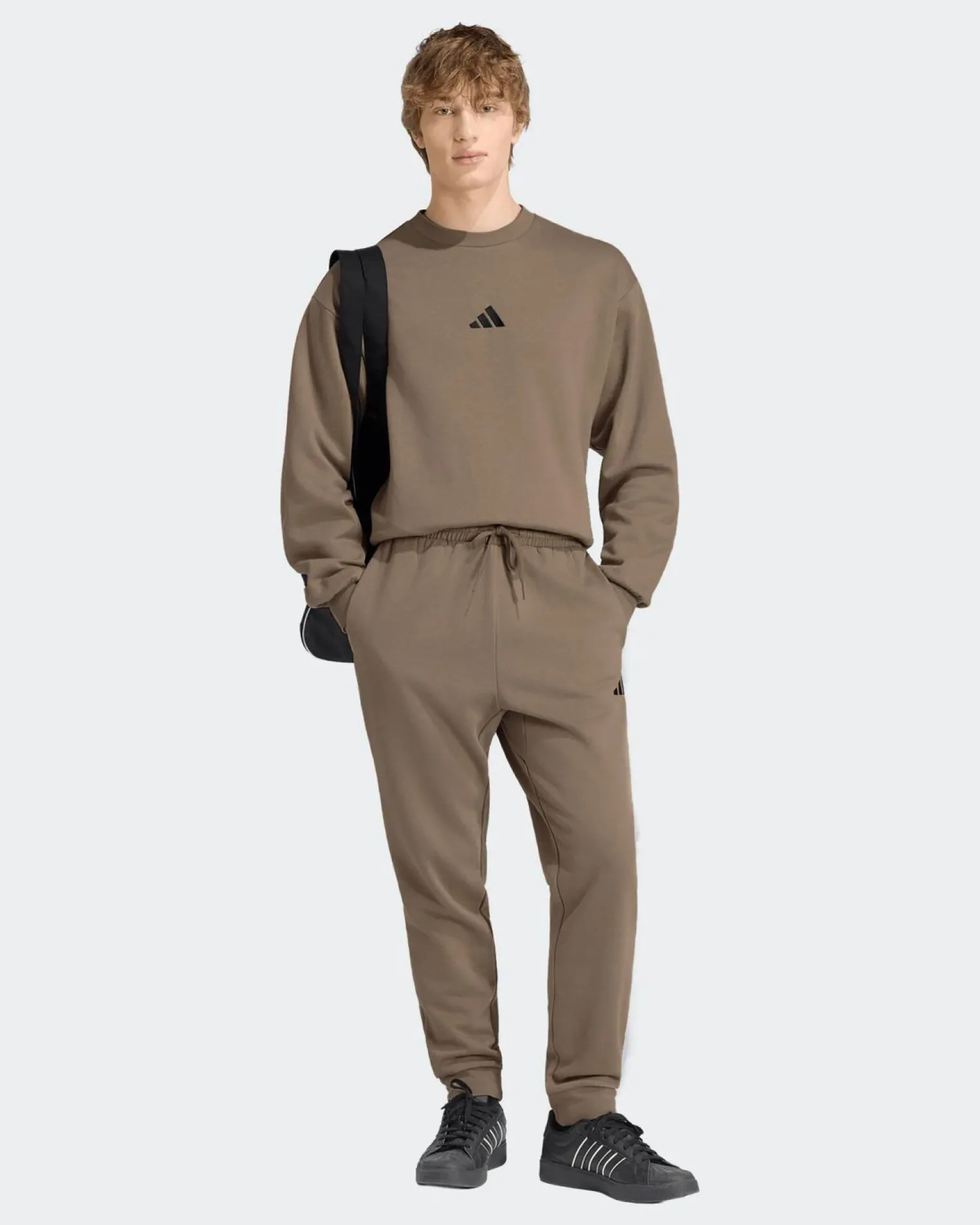 ADIDAS - PANTALONE TUTA FEELCOZY MARRONI DA UOMO, KF2380