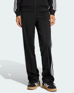 ADIDAS -PANTALONE TUTA FIREBIRD CLASSIC NERO CON DETTAGLI BIANCHI DA DONNA, KD5575