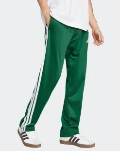 ADIDAS - PANTALONE VERDE PER ALLENAMENTO DA UOMO 3 STRISCE IN ACETATO - JI8806